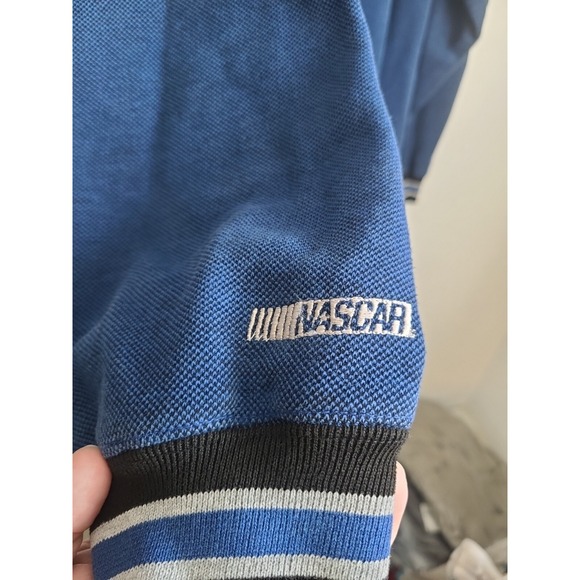 Vintage Chase Authentics Jeff Gordon Mens 2 XL Sweater Blue Pullover 1/4 zip - Picture 3 of 5